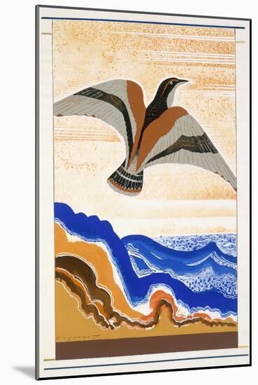 Bird of Portent, an Illustration from 'L'Odyssee', by Homer, Translated by Victor Berard, 1929-33-Francois-Louis Schmied-Mounted Giclee Print