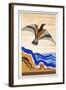 Bird of Portent, an Illustration from 'L'Odyssee', by Homer, Translated by Victor Berard, 1929-33-Francois-Louis Schmied-Framed Giclee Print