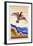 Bird of Portent, an Illustration from 'L'Odyssee', by Homer, Translated by Victor Berard, 1929-33-Francois-Louis Schmied-Framed Giclee Print