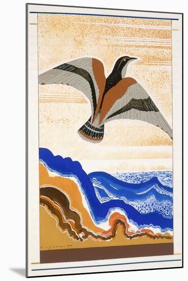 Bird of Portent, an Illustration from 'L'Odyssee', by Homer, Translated by Victor Berard, 1929-33-Francois-Louis Schmied-Mounted Giclee Print