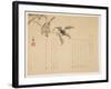 Bird on a Branch-Tanomura Sh?sai-Framed Giclee Print