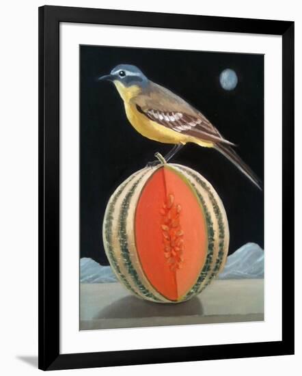 Bird on a Melon-ELEANOR FEIN-Framed Giclee Print