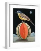 Bird on a Melon-ELEANOR FEIN-Framed Giclee Print