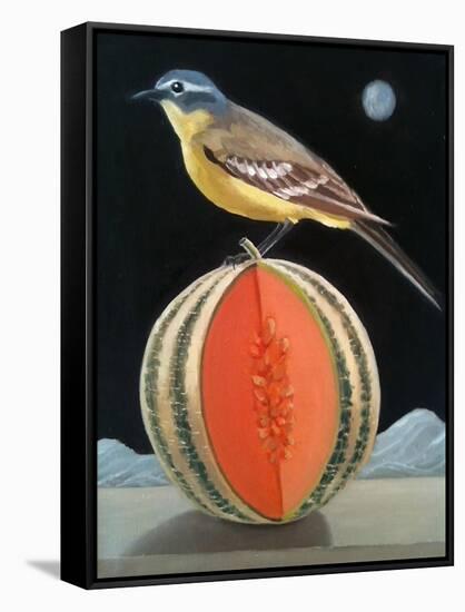 Bird on a Melon-ELEANOR FEIN-Framed Stretched Canvas