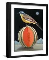 Bird on a Melon-ELEANOR FEIN-Framed Giclee Print