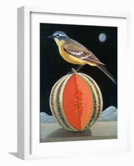 Bird on a Melon-ELEANOR FEIN-Framed Giclee Print