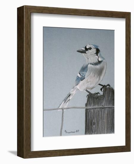 Bird on a Post-Rusty Frentner-Framed Giclee Print