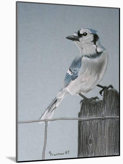 Bird on a Post-Rusty Frentner-Mounted Giclee Print