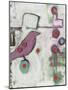 Bird on an Abstract-Blenda Tyvoll-Mounted Giclee Print