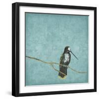 Bird On Branch 2-Jace Grey-Framed Art Print