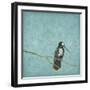 Bird On Branch 2-Jace Grey-Framed Art Print