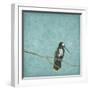 Bird On Branch 2-Jace Grey-Framed Art Print