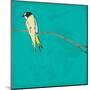 Bird On Branch 4-Jace Grey-Mounted Art Print