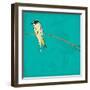 Bird On Branch 4-Jace Grey-Framed Art Print