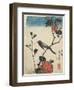 Bird on Cherry Branch, 1847-1852-Utagawa Hiroshige-Framed Giclee Print