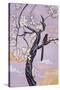 Bird on Lavender-Judy Mastrangelo-Stretched Canvas