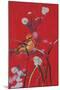Bird on Red-Judy Mastrangelo-Mounted Giclee Print