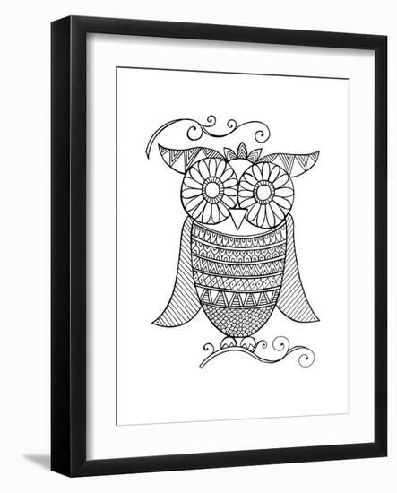 Bird Owl 4-Neeti Goswami-Framed Art Print
