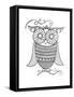 Bird Owl 4-Neeti Goswami-Framed Stretched Canvas