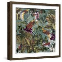 Bird Paradise Blue-Bill Jackson-Framed Giclee Print