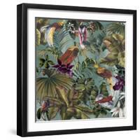 Bird Paradise Blue-Bill Jackson-Framed Giclee Print