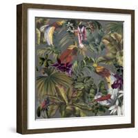 Bird Paradise Neutral-Bill Jackson-Framed Giclee Print