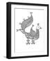 Bird Peacock 3-Neeti Goswami-Framed Art Print