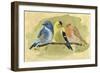 Bird Perch I-Annie Warren-Framed Art Print