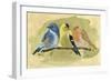 Bird Perch I-Annie Warren-Framed Art Print