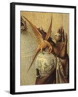 Bird Perching on Jewelled Globe, from Adoration of the Magi, Tripytch, C.1495-Hieronymus Bosch-Framed Giclee Print