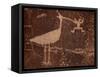 Bird Petroglyph, Petrified Forest National Park, Arizona, United States of America, North America-James Hager-Framed Stretched Canvas