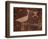 Bird Petroglyph, Petrified Forest National Park, Arizona, United States of America, North America-James Hager-Framed Photographic Print