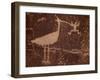 Bird Petroglyph, Petrified Forest National Park, Arizona, United States of America, North America-James Hager-Framed Photographic Print