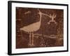 Bird Petroglyph, Petrified Forest National Park, Arizona, United States of America, North America-James Hager-Framed Photographic Print