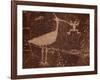 Bird Petroglyph, Petrified Forest National Park, Arizona, United States of America, North America-James Hager-Framed Photographic Print