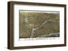 Bird’s Eye Map of Milwaukee, Wisconsin, 1872-Bailey-Framed Art Print