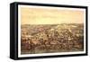 Bird's Eye View, Centennial Buildings, Fairmount Park, Philadelphia, Circa 1875, USA, America-null-Framed Stretched Canvas