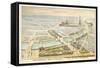 Bird's Eye View, Exposition Universelle 1900, Paris-null-Framed Stretched Canvas