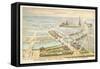 Bird's Eye View, Exposition Universelle 1900, Paris-null-Framed Stretched Canvas