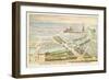 Bird's Eye View, Exposition Universelle 1900, Paris-null-Framed Giclee Print