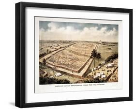 Bird'S-Eye View of Andersonville Prison, from the South-East, Pub. C.1890-null-Framed Giclee Print