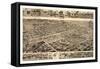 Bird'S-Eye View of Birmingham-null-Framed Stretched Canvas