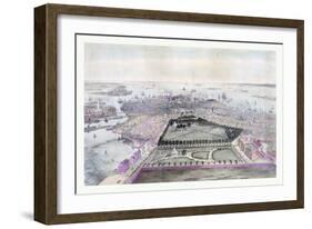 Bird's Eye View of Boston Drawn from Nature and on Stone, Circa 1850, USA, America-John Bachmann-Framed Giclee Print