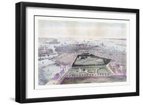 Bird's Eye View of Boston Drawn from Nature and on Stone, Circa 1850, USA, America-John Bachmann-Framed Giclee Print