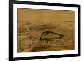 Bird's Eye View of Boston-Sarony & Major-Framed Premium Giclee Print