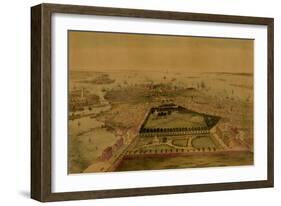 Bird's Eye View of Boston-Sarony & Major-Framed Art Print