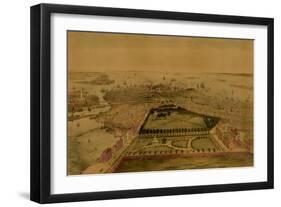 Bird's Eye View of Boston-Sarony & Major-Framed Art Print