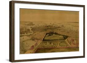 Bird's Eye View of Boston-Sarony & Major-Framed Art Print