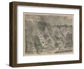 Bird's Eye View of Buckingham and St James's Palaces-null-Framed Giclee Print