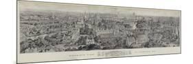 Bird's-Eye View of Cambridge, 1894-Henry William Brewer-Mounted Premium Giclee Print